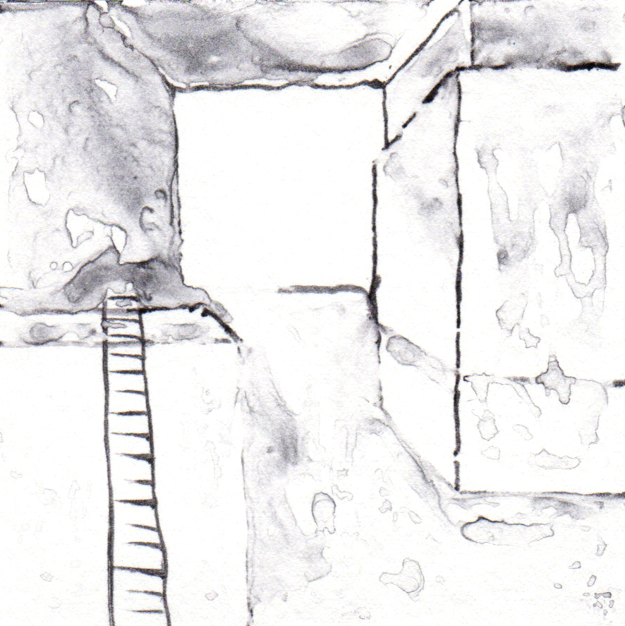 Bleeding Quarry, (1 to 10), 2015, Monotype on paper, 14x19cm, all framed rel=